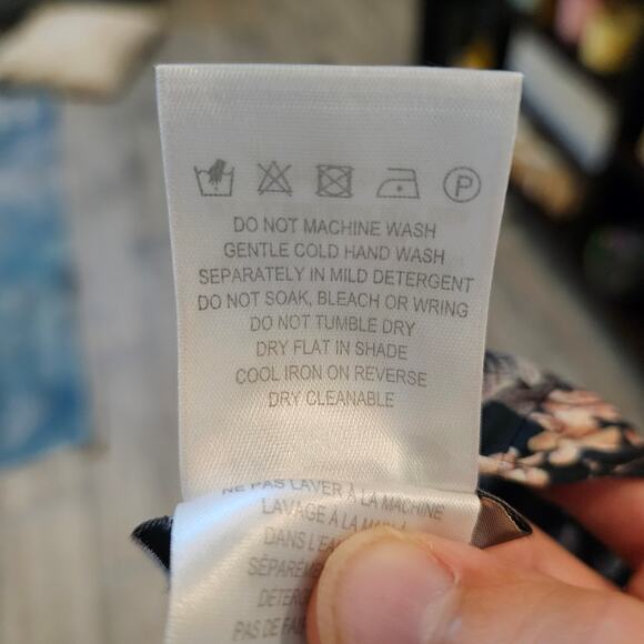 Kachel Anthropologie Jamie Kimono One Size Blue Floral Tassel Boho Resort Duster - Picture 13 of 14